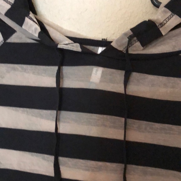 Black and Tan striped long sleeve shirt - Picture 2 of 6